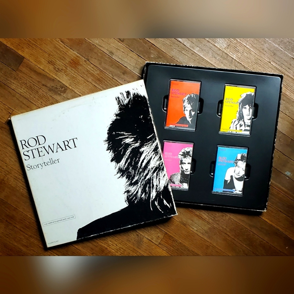 Rod Stewart Storyteller 4 Cassette Tape Set THE COMPLETE ANTHOLOGY 1964-1990